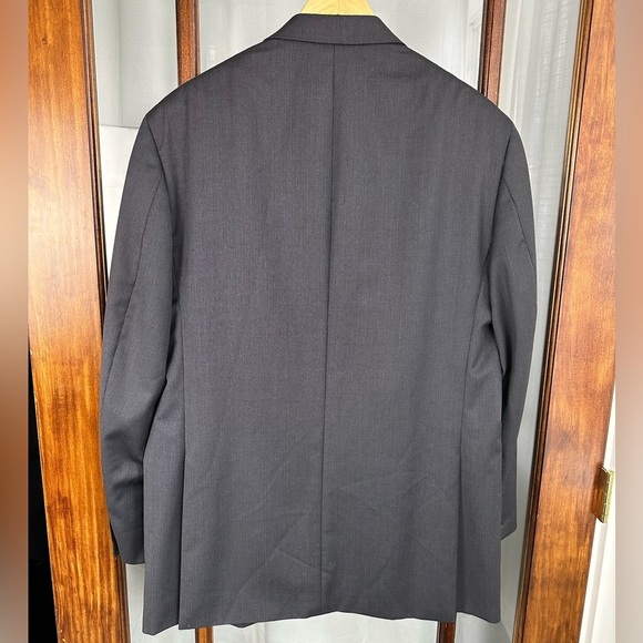 Lauren Ralph Lauren Sport Coat Mens 44L Dark Gray Wool Two Button Blazer Lined - Picture 3 of 10